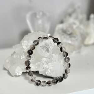 GORGEOUS RARE BROOKITE in Quartz Bracelet